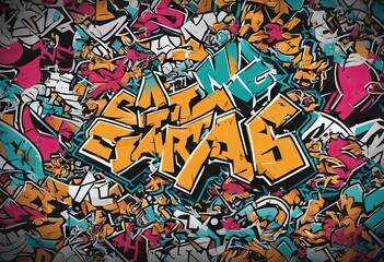 Wild Style Graffiti Seamless Pattern stock illustrationGraffiti Backgrounds Hip Hop Music 1990 1999