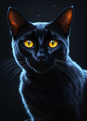 magical black cat