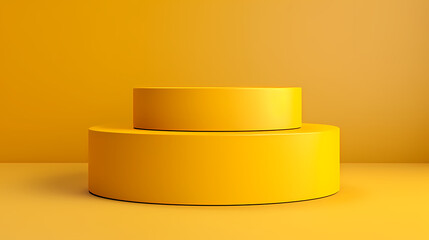 Simple product booth, podium, stage, product commercial photography background, cosmetics booth, 3D rendering