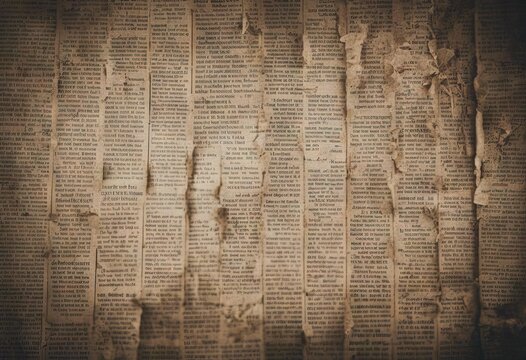 Newspaper with old grunge vintage unreadable paper texture background stock photoNewspaper Textured Backgrounds Paper