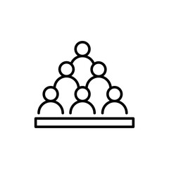 User group outline icons, minimalist vector illustration ,simple transparent graphic element .Isolated on white background
