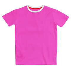 Showcase your designs like a graphic design pro with this Front View Perfect T Shirt Mockup In Rose Pink Color.