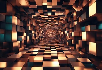 Abstract blocks moving rectangle looping Magical shiny motion graphics square Loopable stock videoAbstract Backgrounds Backgrounds Square Shape Abstract - obrazy, fototapety, plakaty