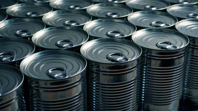 Many Tin Cans Moving Shot
