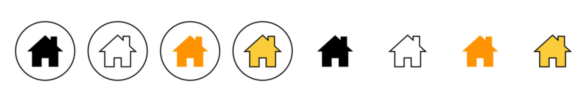 House icon set vector. Home sign and symbol