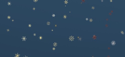Fototapeta na wymiar XMAS Glossy 3D Christmas star icon. Design element for holidays. -