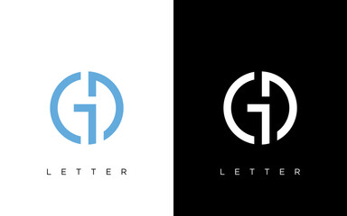illustration vector graphic of simple, modern, flat, creative, geometric, letter mark, word mark for initial letter CDG logo design - obrazy, fototapety, plakaty