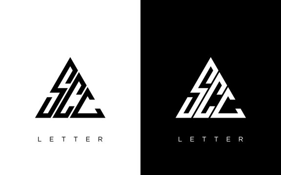 letter scc logo design template