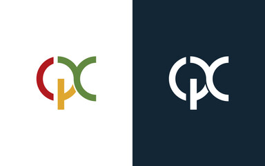 CPX letter logo design on black background. CPX creative initials letter logo concept. CPX letter design.