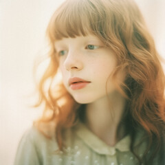 AI-Generated Portrait of a Beautiful Young Girl