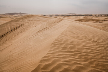 The sand hills in Ba Dan Ji Lin desert of Inner Mongolia, China