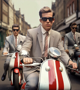 AI-Generated 60s Mod Style in Urban Setting