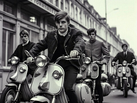 AI-Generated 60s Mod Style in Urban Setting