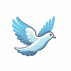 Vector illustration of a dove icon.