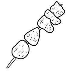 Indonesian food sate