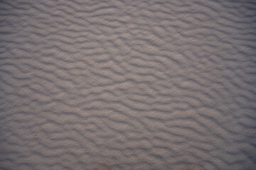 Texture Of Untouched Sand At Sunset In White Sands