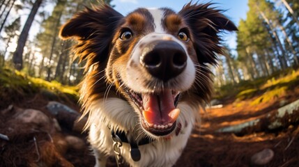 Happy Border Collie Dog