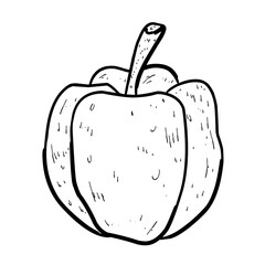 Paprika outline 