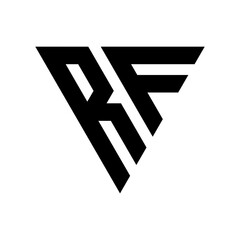 Triangle Letter RF Logo