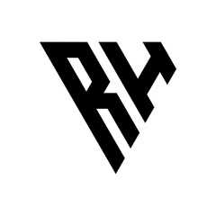 Triangle Letter RH Logo