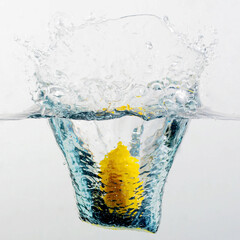 lemon in water