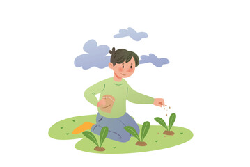 Boy was Fertilising the Plants | Storybook Eco Kids