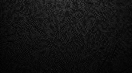 Fototapeten A black color crocodile skin texture pattern background. Generative AI © seogi