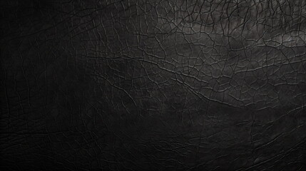 Black vintage leather texture background. Close-up. Generative AI