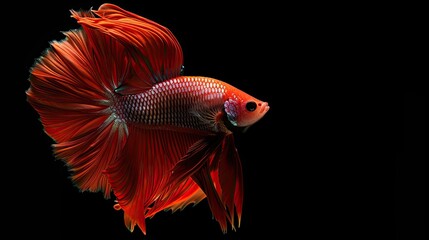 Obraz premium Siamese Fighting Fish in the dark background