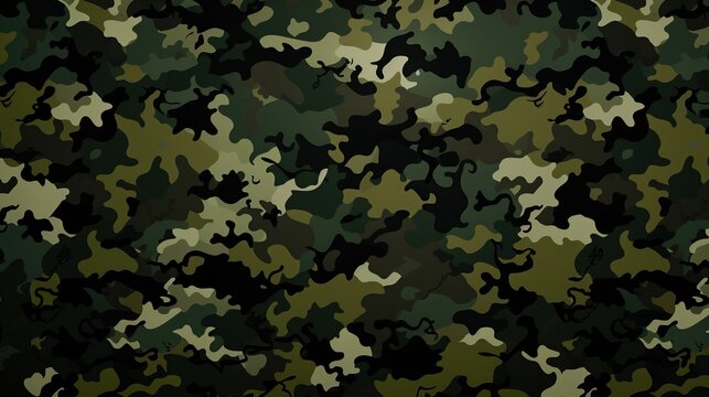Military texture camouflage background on top view.
