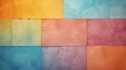 A wall covered with tiles in various colors, featuring a bright and vibrant mosaic pattern - Generative AI