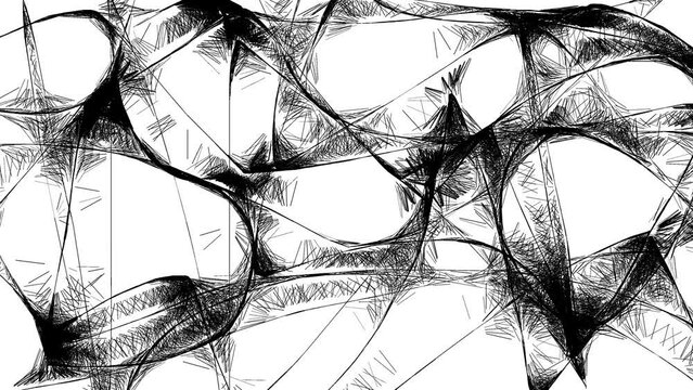 Complex porous monochrome structure changes rapidly under a microscope