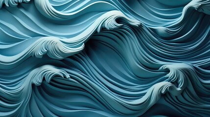 Obraz premium blue wave pattern texture background