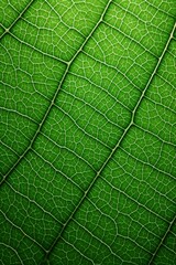 Obraz premium The texture of a leafs veins magnified intricately AI generated