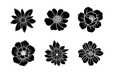 Hand drawn simple flower illustration