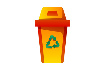 Rubbish Bin Recycle Environmental Sticker