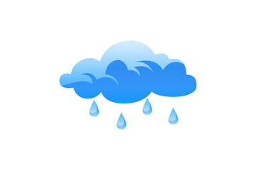 Rain Cloud Environmental Sticker Design
