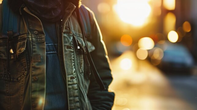 Sustainable style at its finest layer a vintage designer jacket over a lightweight bamboo tank and finish the look with recycled plastic sneakers for a trendy yet environmentally responsible