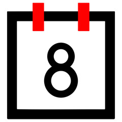 Calendar number 8