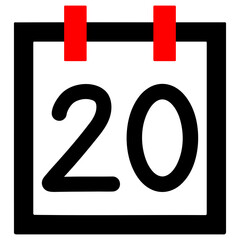 Calendar number 20