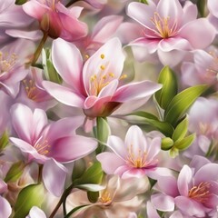 Obraz na płótnie Canvas Springtime Glory: Scented Petals in an Enchanting Oasis