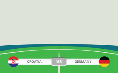 Croatia vs Germany football match preview with a lower third.