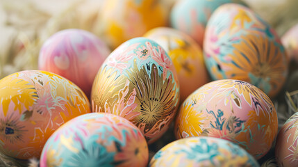 Fototapeta na wymiar colorful easter eggs. Wallpaper