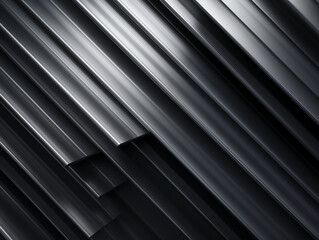 Obraz premium Gleaming Elegance of Metalwork: Mesmerizing Photo of Metal Sheets, Reflecting Brilliance, Showcasing the Precision of Smooth Lines and Bends. Profound Beauty in the Industrial Profile, a Captivating B