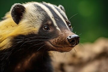 Honey badger in wildlife