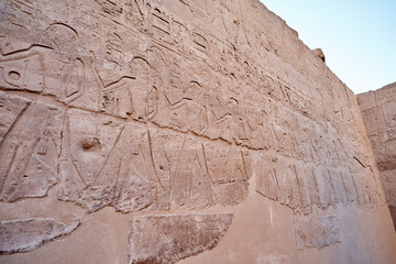 Karnak Temple on the banks of the Nile in Karnak near Luxor Travel Egypt Ancient Egyptian culture