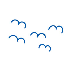 漫符。カモメのマーク。