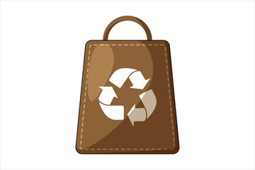 Recycle Paper Bag Environmental Sticker