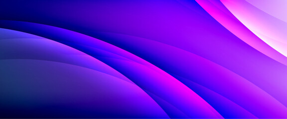 Dynamic flowing waves on gradient color background. Vector illustration For Wallpaper, Banner, Background, Card, Book Illustration, landing page