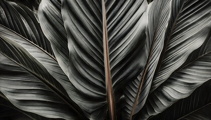 abstract black leaves, a textured tropical leaf background, background